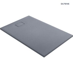 Oltens Bergytan brodzik 140x90 cm prostokątny RockSurface szary beton