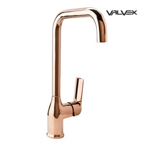Aurora Rose Gold Standing kitchen mixer with side lever