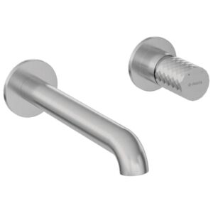 SILIA HEXA - Robinet de lavabo, encastré - acie inoxable brossé