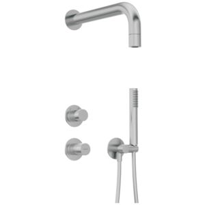 SILIA HEXA - Kit de douche encastré, avec une pomme de douche fixe