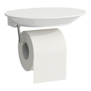 THE NEW CLASSIC Uchwyt na papier toaletowy z ceramiczną półką