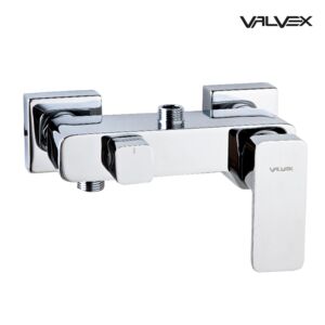 Loft Chrome Wall mounted shower mixer, without accesories, with upper