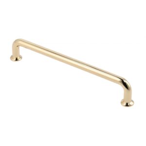 Zamak handle NORD C = 128 mm shiny gold