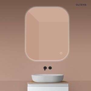 Oltens Nordlis 80x100 cm rechteckiger Spiegel mit LED-Beleuchtung