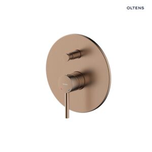 Oltens Molle bateria wannowo-prysznicowa podtynkowa kompletna miedź