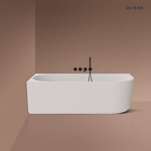 Oltens Hamnes corner bathtub 170x80 cm left, white 11011000
