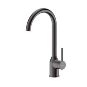 CANNOLI Gun Metal  Kitchen faucet with side lever