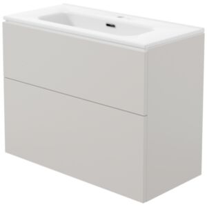 PRIZMA - Waschbeckenschrank, mit Waschbecken - 80 cm - kaschmir -