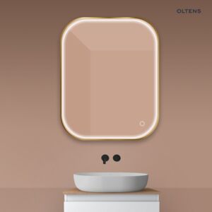 Oltens Nordlis 80x100 cm rechteckiger Spiegel mit LED-Beleuchtung