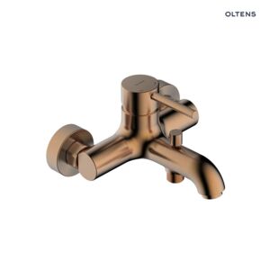 Oltens Molle bateria wannowo-prysznicowa ścienna miedź szczotkowana