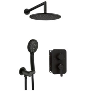 ARNIKA - Concealed shower set, with mixer BOX - nero - BXYZNQAM