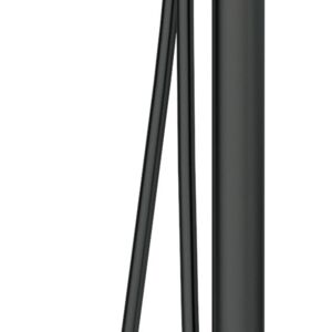 SILIA Bath mixer, freestanding, with shower set, nero