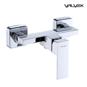 ARS Chrome Brause-Wand-Mischbatterie mit Garnitur