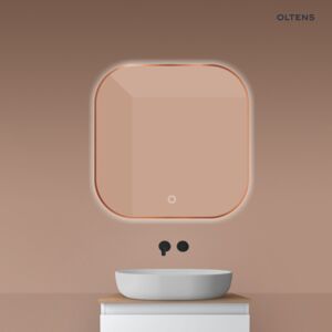 Oltens Nordlis 80x80 cm quadratisch Spiegel mit LED-Beleuchtung