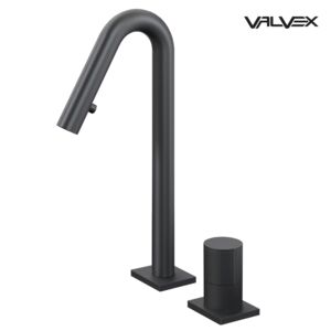 ENKO Black 2-hole washbasin faucet