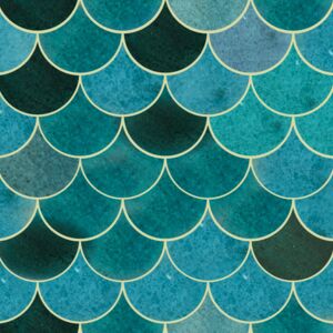 Rybia Łuska - zestaw płytek "Leśna Polana" z serii "Woda" Stormy Sea