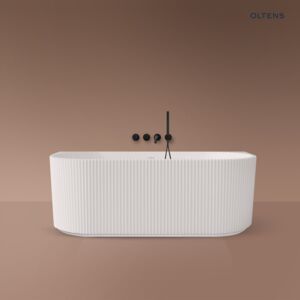 Oltens Hamnes wanna przyścienna 160x75 cm biała 12025000