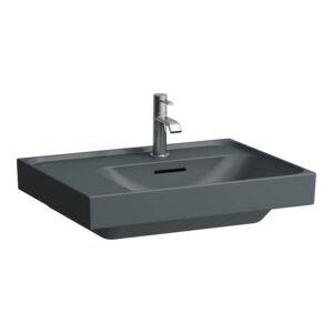 MEDA Umywalka ścienna asymetryczna 60 cm z półką odkładczą