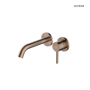 Oltens Molle concealed wash basin mixer complete brushed copper