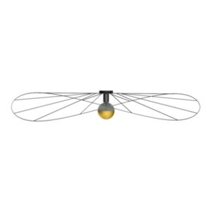 Kinkiet / Plafon ESKOLA 140 czarny