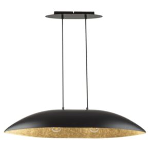 Lampa wisząca czarno-złota Gondola M