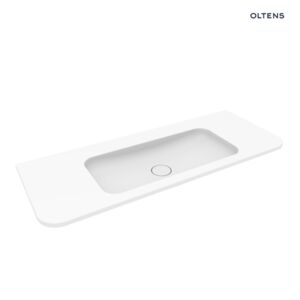 Oltens Hamnes Möbelwaschbecken 120x46,1 cm PureSurface, Weiß matt