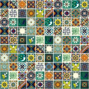 Verdicino-Zestaw Patchwork płytek meksykańskich