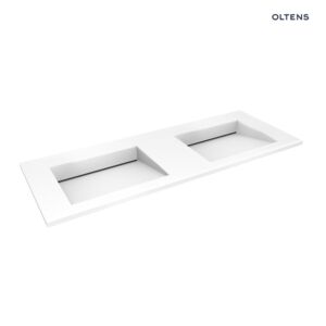 Oltens Stila cabinet wash basin 120x45 cm LavaForm, glossy white