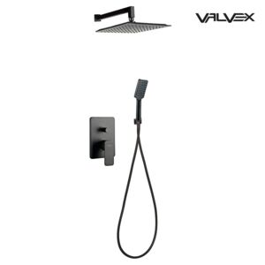 Carré Black Concealed shower set