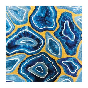 Mosaic Art Blue Agate
