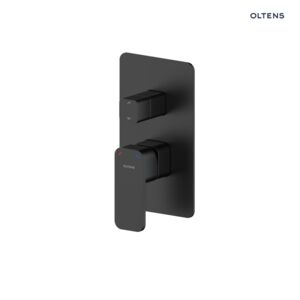 Oltens Hadsel flush-mounted complete bath and shower mixer tap, black