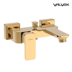 Loft Gold Wall mounted bath mixer