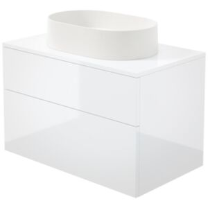 PRIZMA - Waschbeckenschrank, mit Granitwaschbecken - 55x35 cm