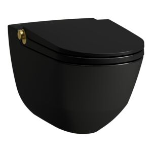 CLEANET RIVA Toaleta myjąca podwieszana Rimless, z deską WC