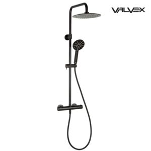Diya Black Shower set with thermostatic mixer