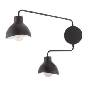 Kinkiet podwójny czarno-biały HOLI 2