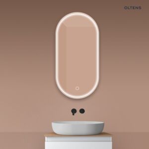 Oltens Nordlis 50x100 cm ovaler Spiegel mit LED-Beleuchtung