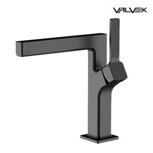 ALIBI Black Washbasin mixer without pop-up drain