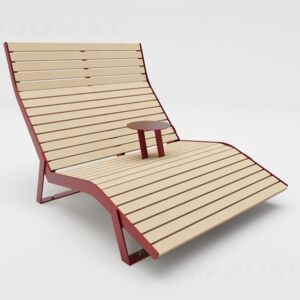 Leżak parkowy Vigo 2 1307 dwusosobowy ze stolikiem