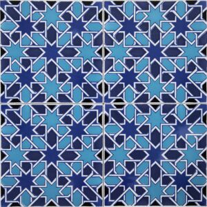 Casablanca - Moroccan ceramic tiles 20x20 cm, 12 tiles per set (0.5 m²