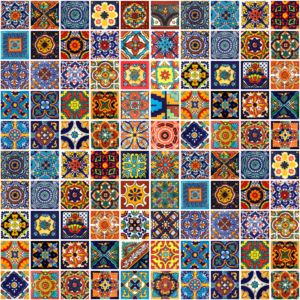 Vivo-Zestaw Patchwork płytek meksykańskich