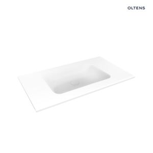 Oltens Kalla cabinet wash basin 80x46 cm LavaForm, glossy white