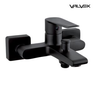 ESTO Black Wall mounted bath mixer