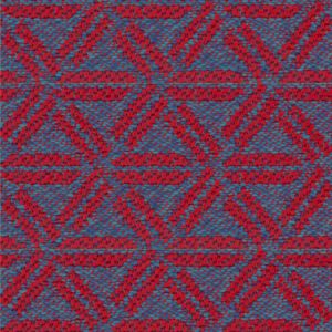 Geometric Red Jacquard 2582861
