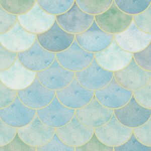 Rybia Łuska - zestaw płytek "Leśna Polana" z serii "Woda" Turquoise in Mist