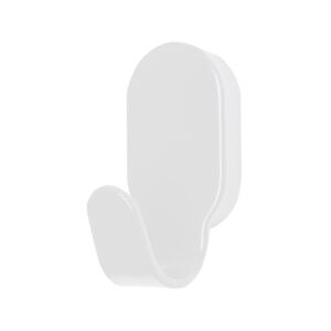 Single bathroom hook HIT white