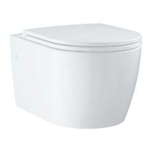 GROHE Bau Ceramic wall-hung WC set also convinces with a rimless desig