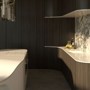 CONTEMPORARY OVAL KITCHEN