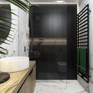 Marble bathroom