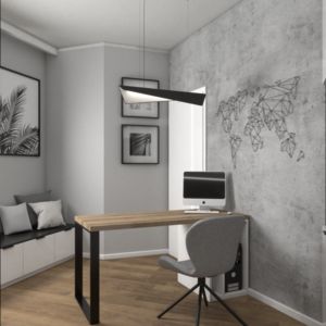 Nowoczesne biuro w domu pod Tarnowem